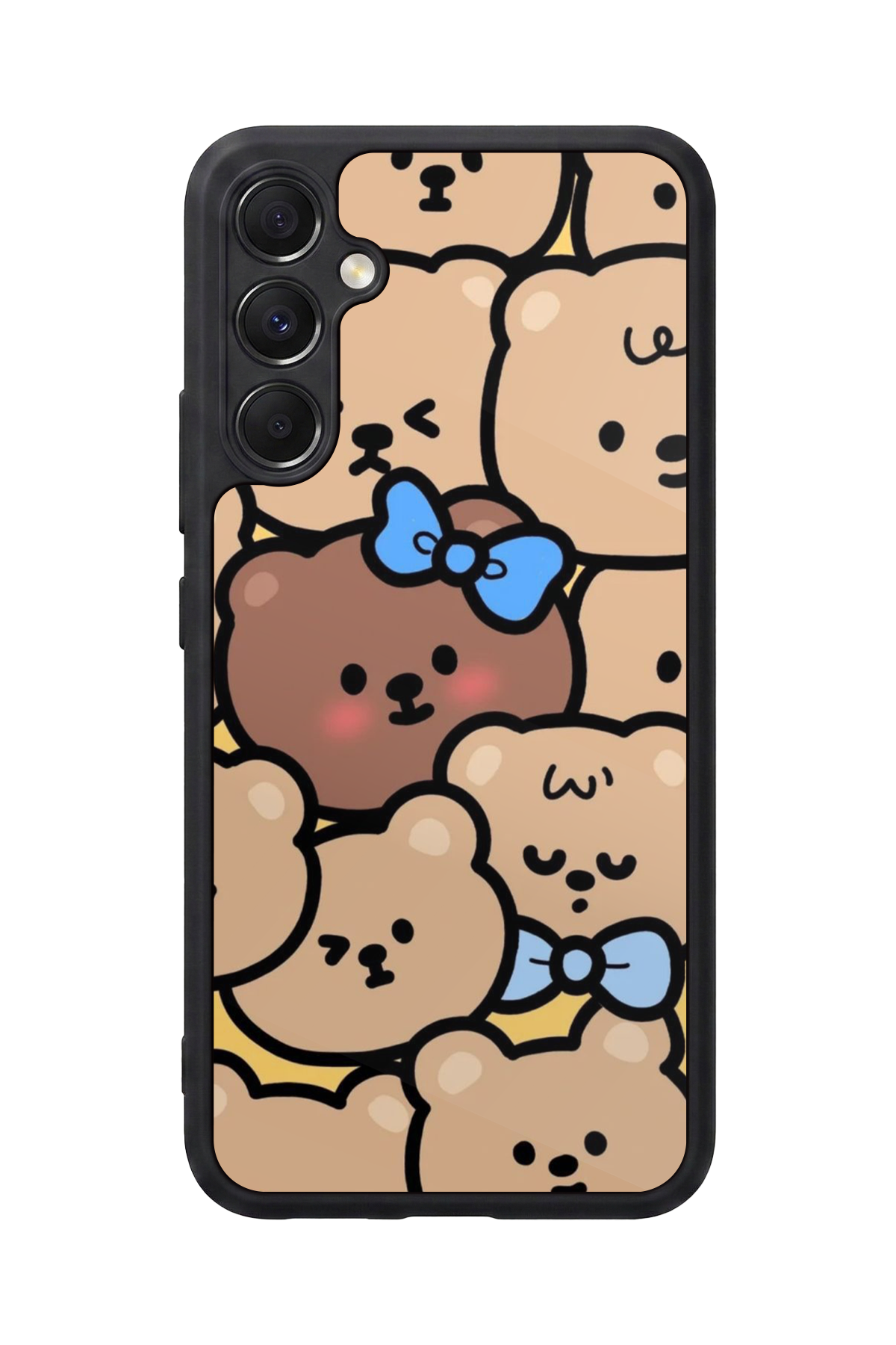 Samsung Galaxy M34 Uyumlu Ayı Tasarımlı Glossy Premium Kılıf