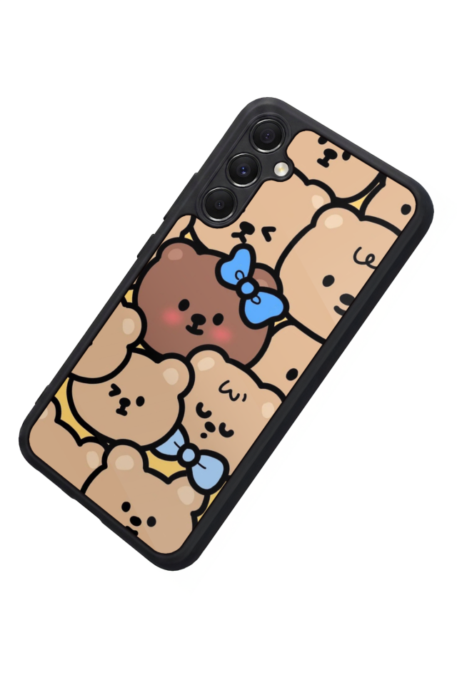 Samsung Galaxy M34 Uyumlu Ayı Tasarımlı Glossy Premium Kılıf