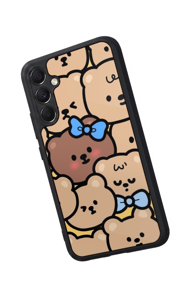 Samsung Galaxy M34 Uyumlu Ayı Tasarımlı Glossy Premium Kılıf