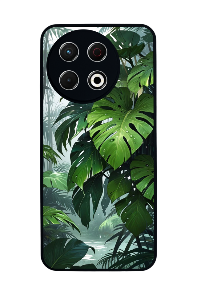 Tecno Spark 30 Pro Uyumlu Botanik Tasarımlı Glossy Premium Kılıf