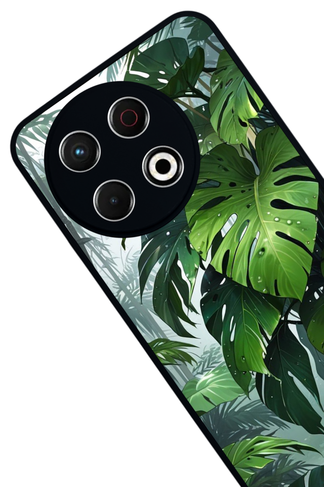 Tecno Spark 30 Pro Uyumlu Botanik Tasarımlı Glossy Premium Kılıf