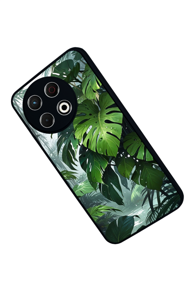 Tecno Spark 30 Pro Uyumlu Botanik Tasarımlı Glossy Premium Kılıf