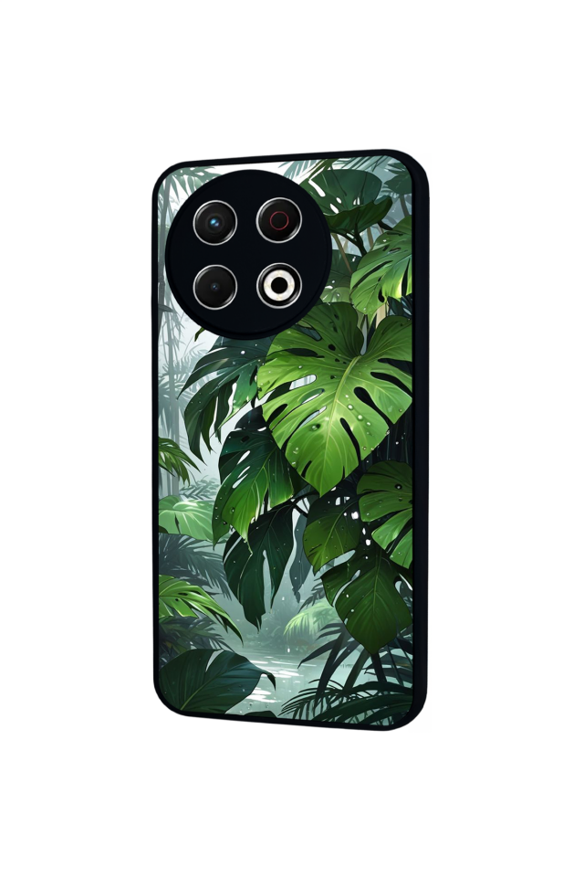 Tecno Spark 30 Pro Uyumlu Botanik Tasarımlı Glossy Premium Kılıf