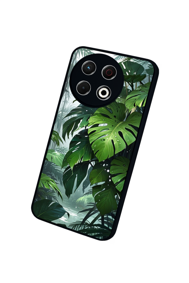 Tecno Spark 30 Pro Uyumlu Botanik Tasarımlı Glossy Premium Kılıf