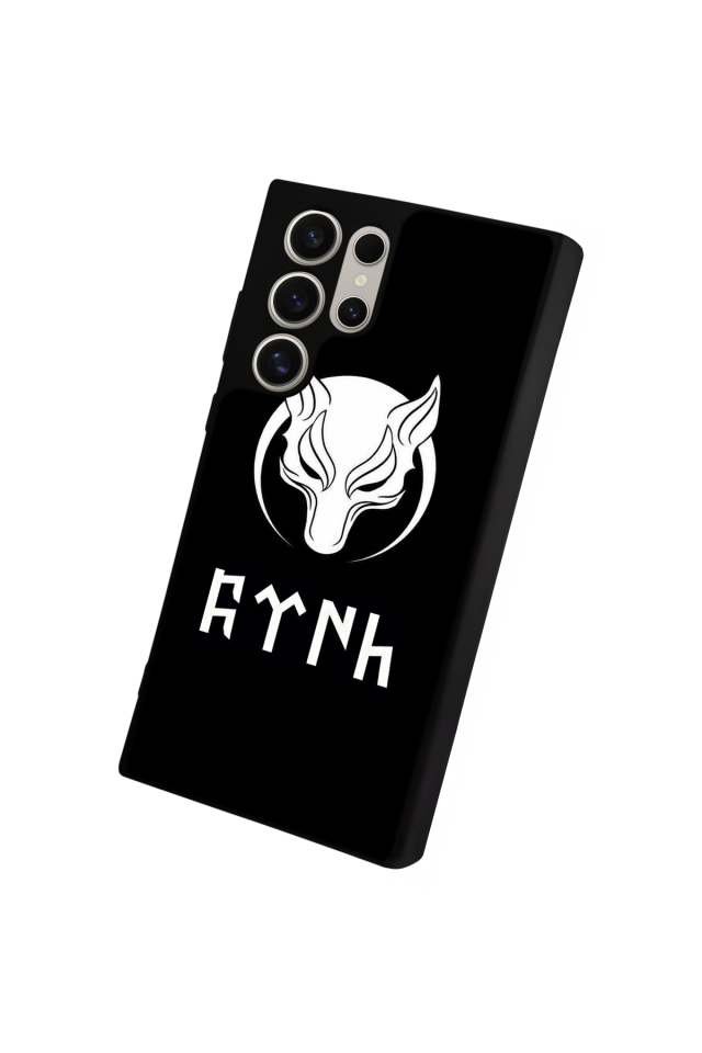 Samsung Galaxy S22 Ultra Uyumlu Bozkurt Tasarımlı Glossy Premium Kılıf