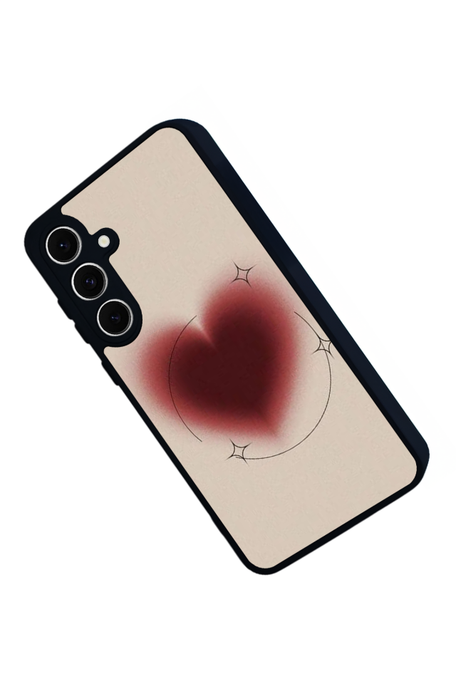 Samsung Galaxy A16 Uyumlu Kalp Love Tasarımlı Glossy Premium Kılıf