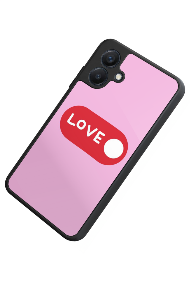 Samsung Galaxy A07 Uyumlu Kalp Love Tasarımlı Glossy Premium Kılıf