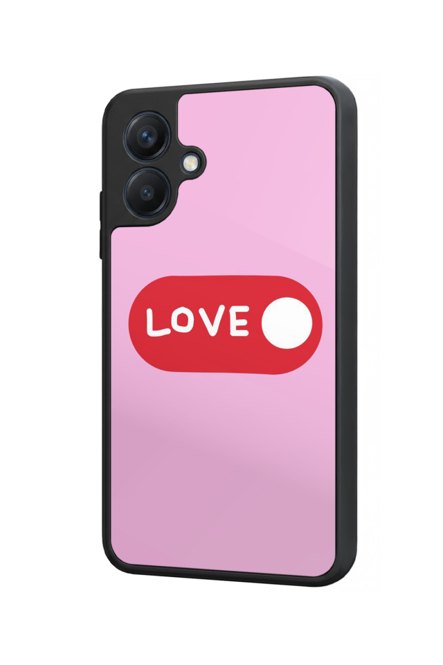 Samsung Galaxy A07 Uyumlu Kalp Love Tasarımlı Glossy Premium Kılıf