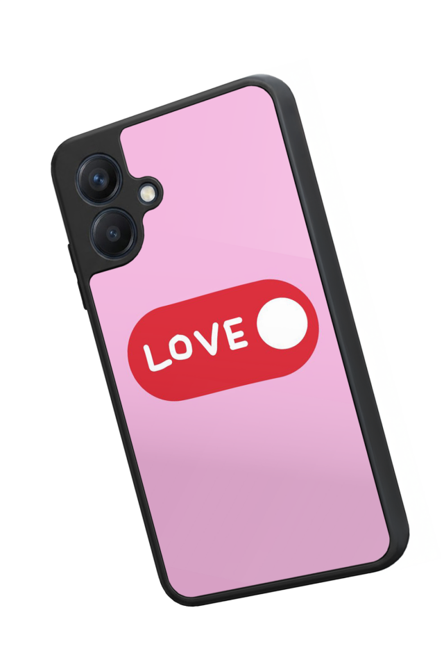 Samsung Galaxy A07 Uyumlu Kalp Love Tasarımlı Glossy Premium Kılıf