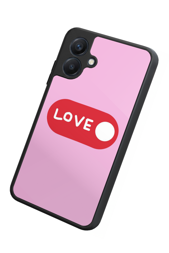 Samsung Galaxy A07 Uyumlu Kalp Love Tasarımlı Glossy Premium Kılıf