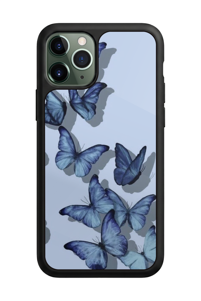 iPhone 11 Pro Uyumlu Kelebek Tasarımlı Glossy Premium Kılıf