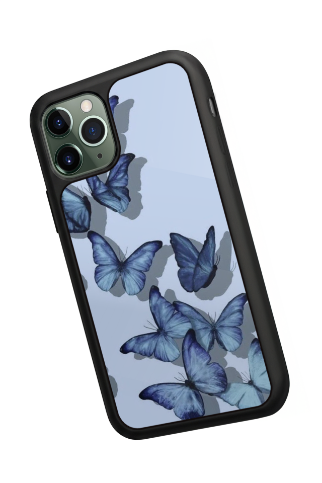 iPhone 11 Pro Uyumlu Kelebek Tasarımlı Glossy Premium Kılıf