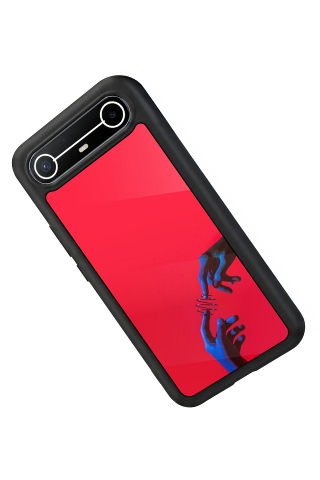 Tecno Spark Slim 5G Uyumlu Kirmizi Tasarımlı Glossy Premium Kılıf