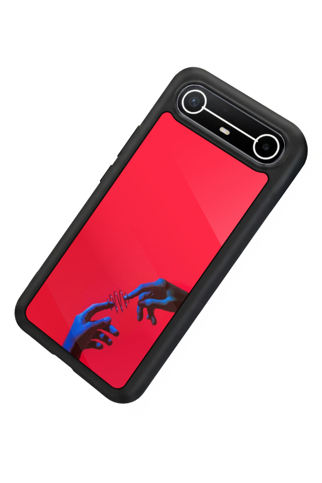 Tecno Spark Slim 5G Uyumlu Kirmizi Tasarımlı Glossy Premium Kılıf