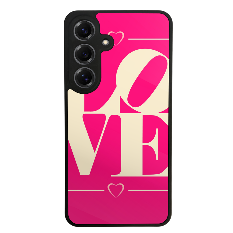 Samsung Galaxy S25 Uyumlu Love Tasarımlı Glossy Premium Kılıf