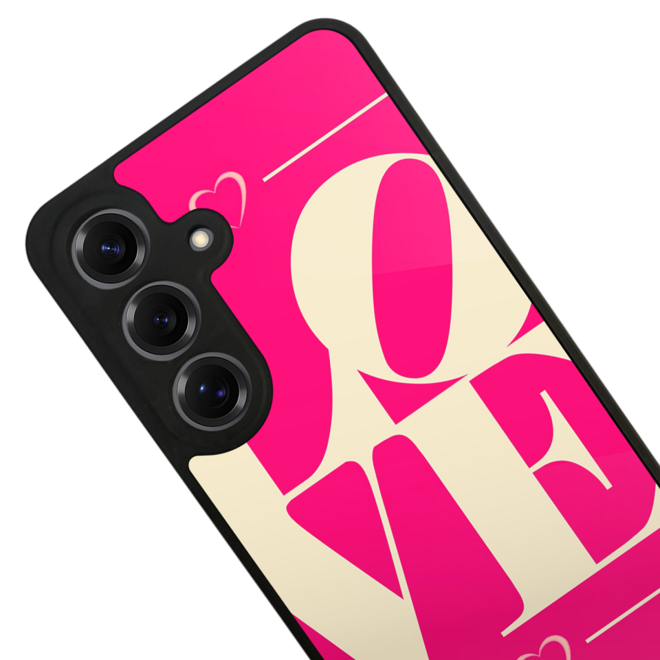 Samsung Galaxy S25 Uyumlu Love Tasarımlı Glossy Premium Kılıf