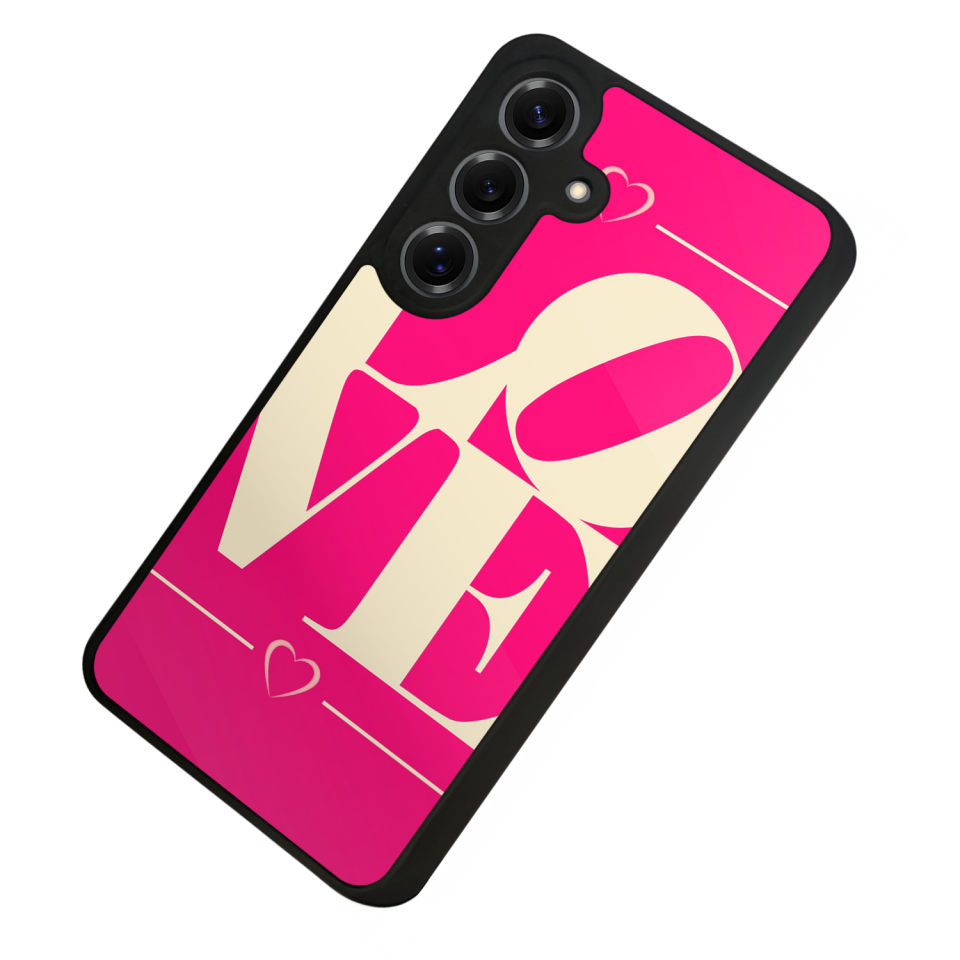 Samsung Galaxy S25 Uyumlu Love Tasarımlı Glossy Premium Kılıf