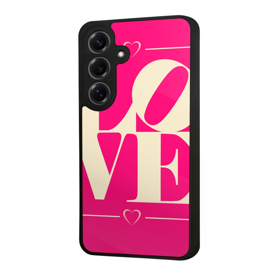 Samsung Galaxy S25 Uyumlu Love Tasarımlı Glossy Premium Kılıf