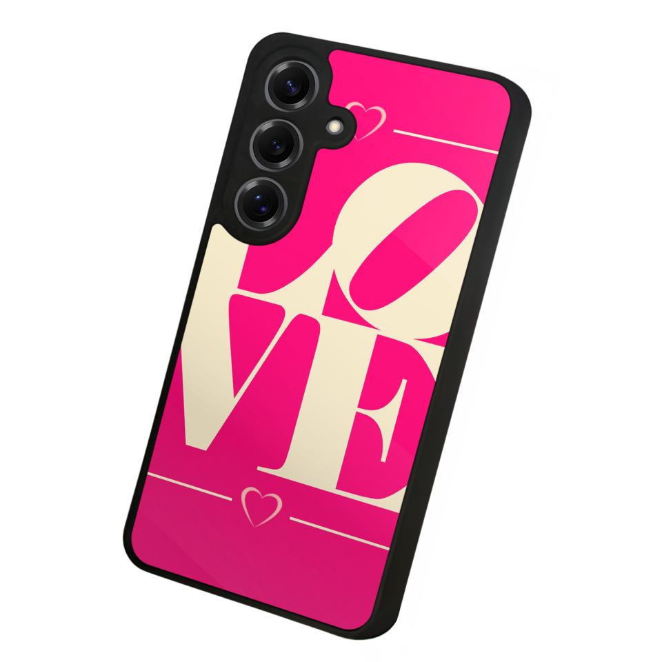 Samsung Galaxy S25 Uyumlu Love Tasarımlı Glossy Premium Kılıf