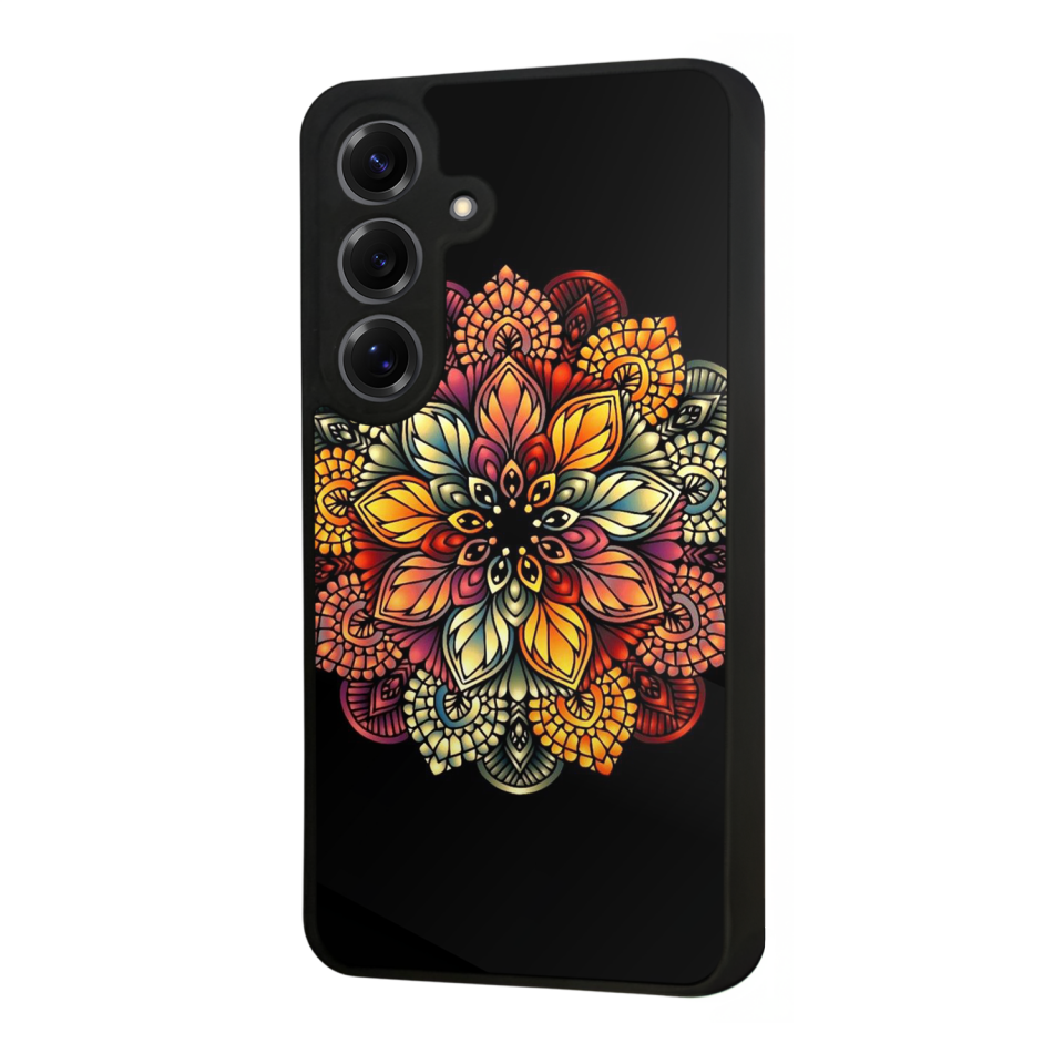 Samsung Galaxy S25 Uyumlu Mandala Tasarımlı Glossy Premium Kılıf