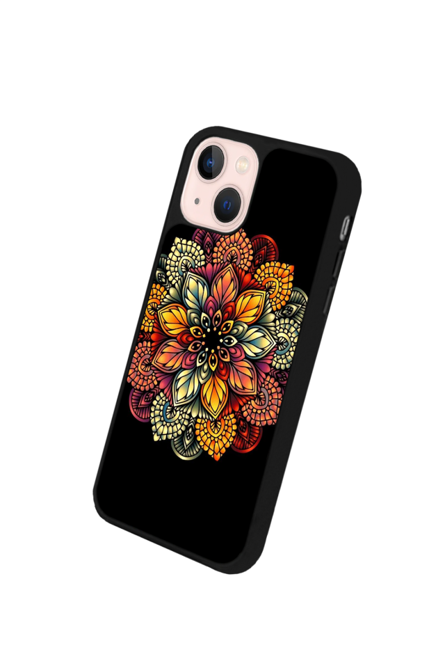 iPhone 13/14 Uyumlu Mandala Tasarımlı Glossy Premium Kılıf