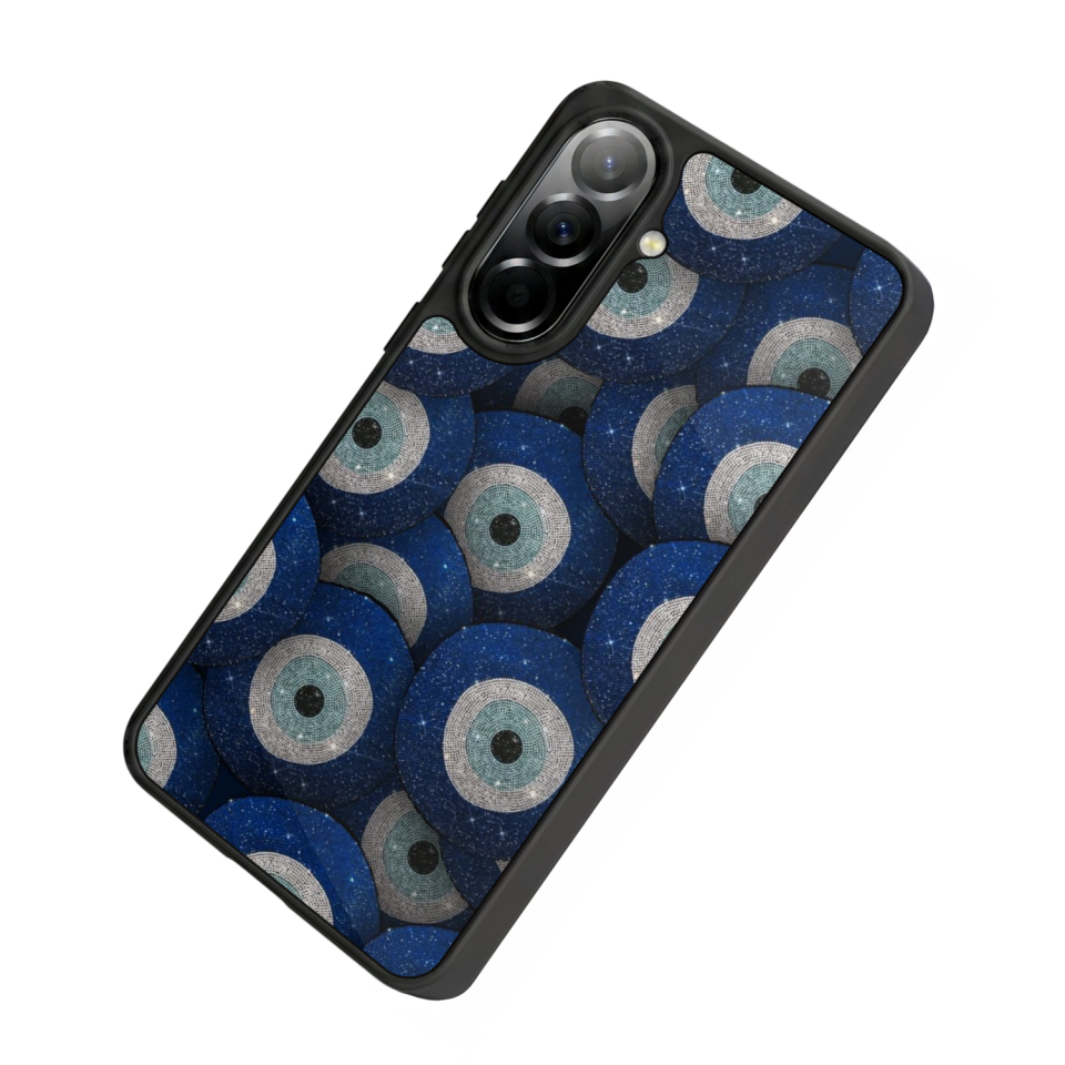 Samsung Galaxy A57 Uyumlu Nazar Tasarımlı Glossy Premium Kılıf