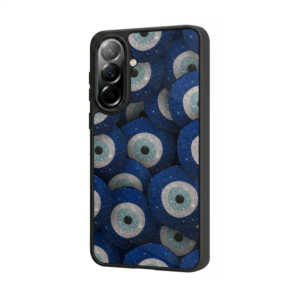 Samsung Galaxy A57 Uyumlu Nazar Tasarımlı Glossy Premium Kılıf