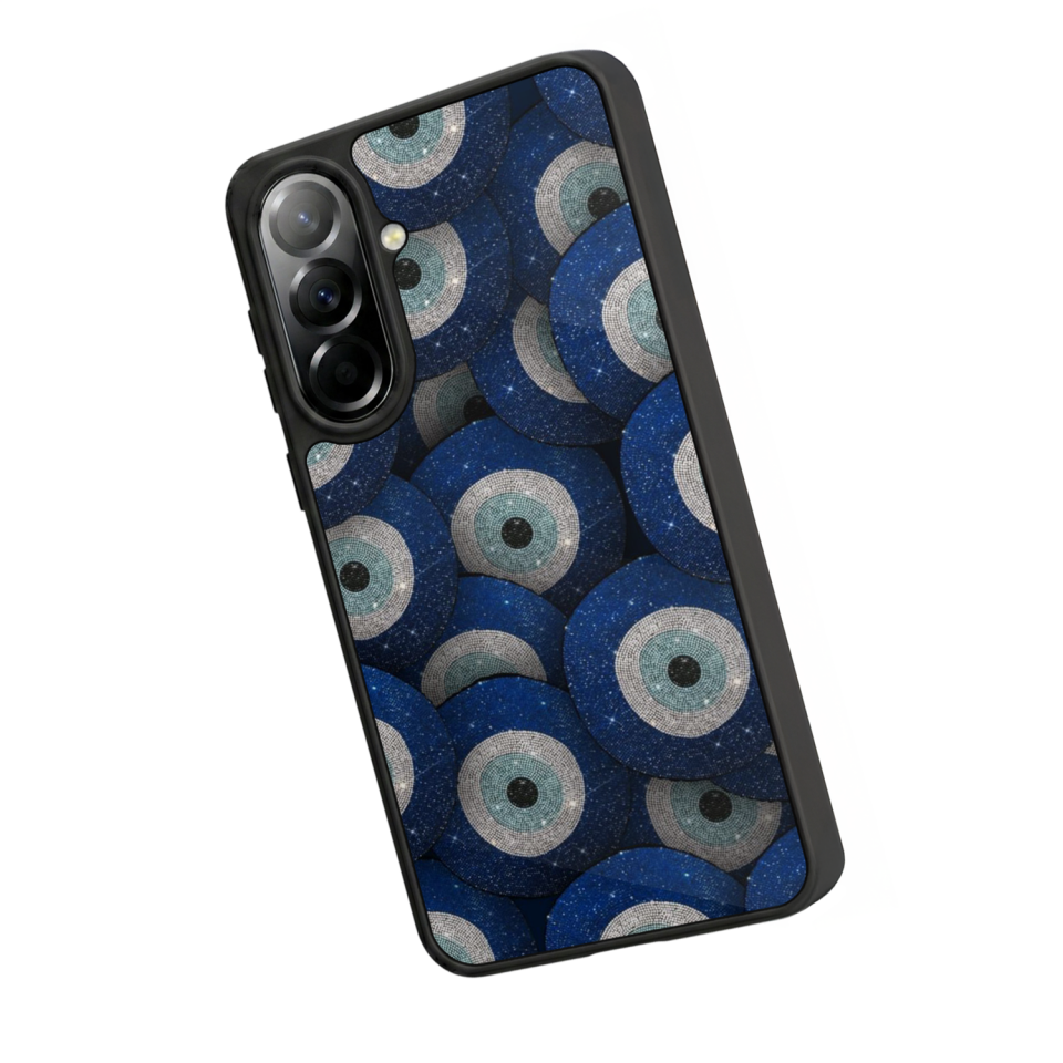 Samsung Galaxy A57 Uyumlu Nazar Tasarımlı Glossy Premium Kılıf