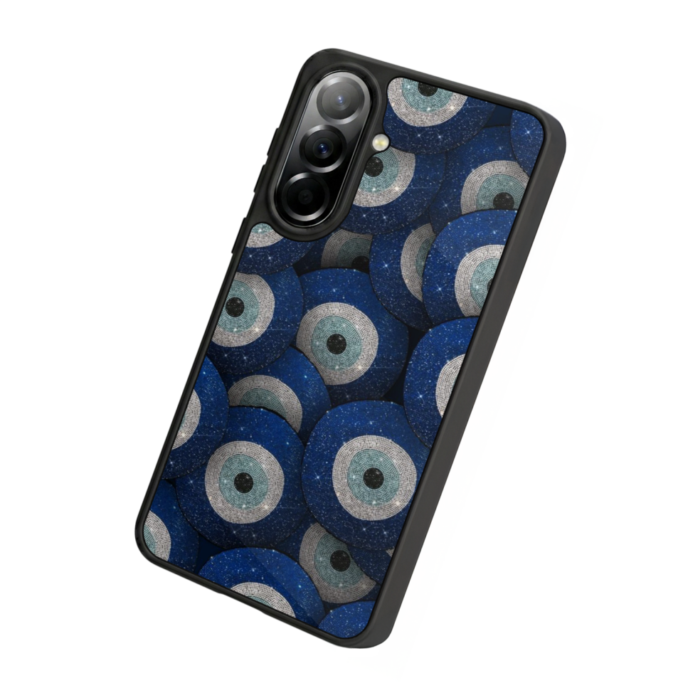 Samsung Galaxy A57 Uyumlu Nazar Tasarımlı Glossy Premium Kılıf