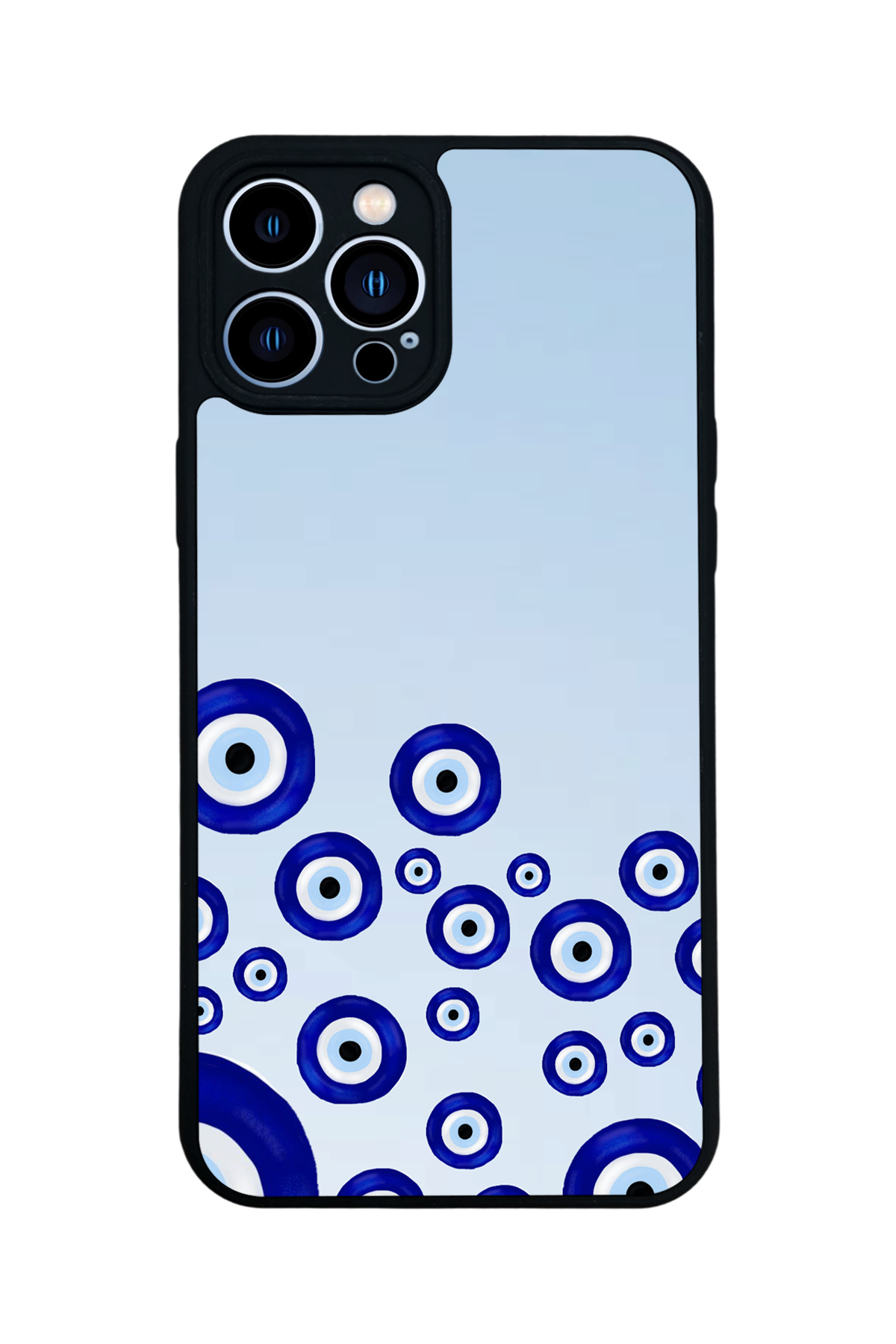 iPhone 12 Pro Max Uyumlu Nazar Tasarımlı Glossy Premium Kılıf