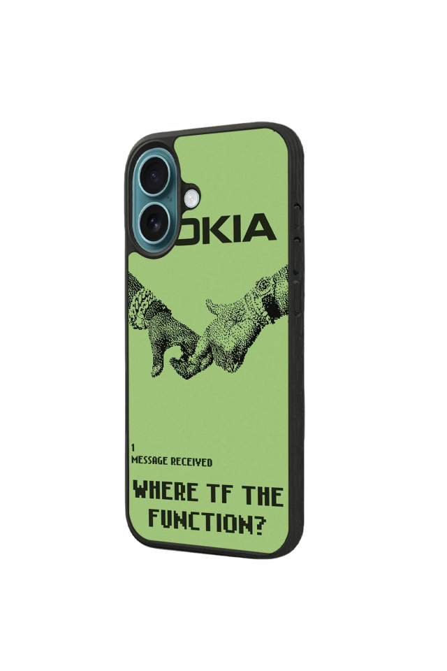 iPhone 16 Plus Uyumlu Nokia Tasarımlı Glossy Premium Kılıf