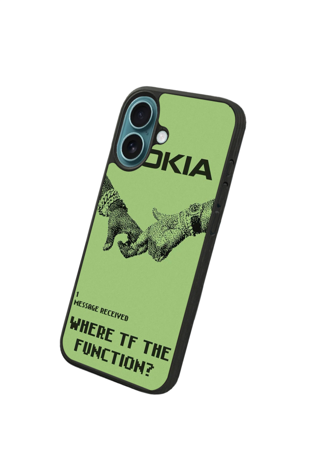 iPhone 16 Plus Uyumlu Nokia Tasarımlı Glossy Premium Kılıf