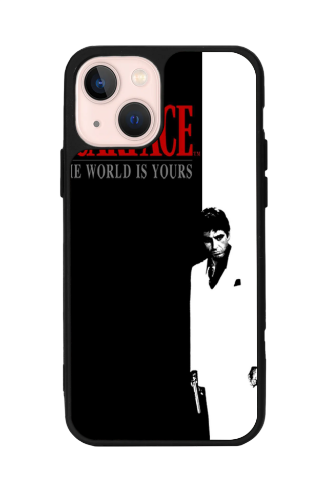 iPhone 13/14 Uyumlu Scarface Tasarımlı Glossy Premium Kılıf