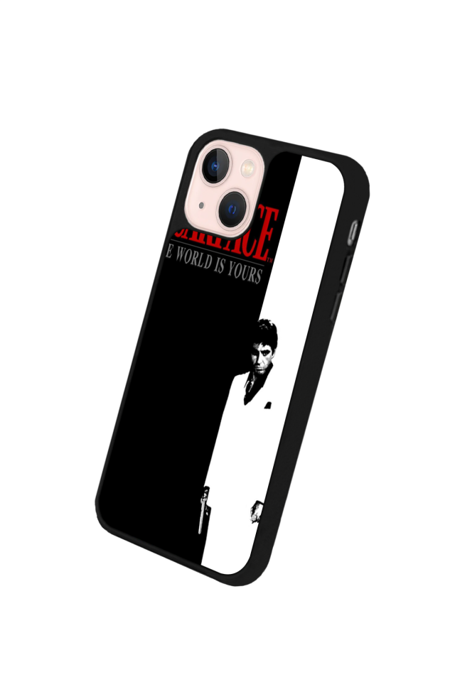 iPhone 13/14 Uyumlu Scarface Tasarımlı Glossy Premium Kılıf