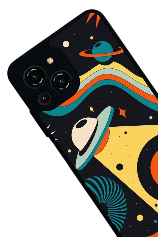 Reeder S23 Pro Max Uyumlu Uzay Tasarımlı Glossy Premium Kılıf