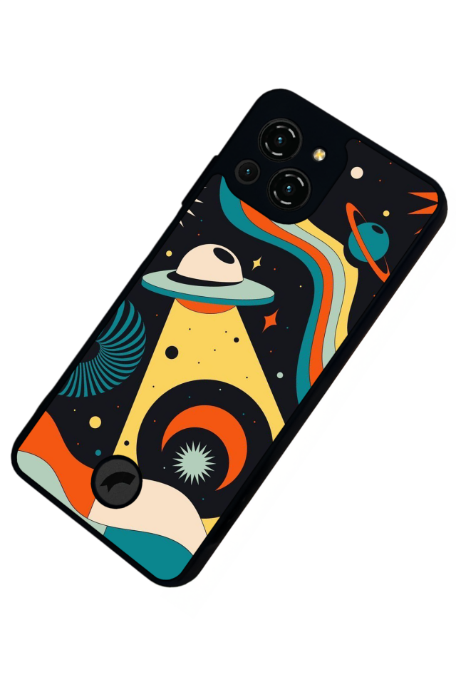 Reeder S23 Pro Max Uyumlu Uzay Tasarımlı Glossy Premium Kılıf