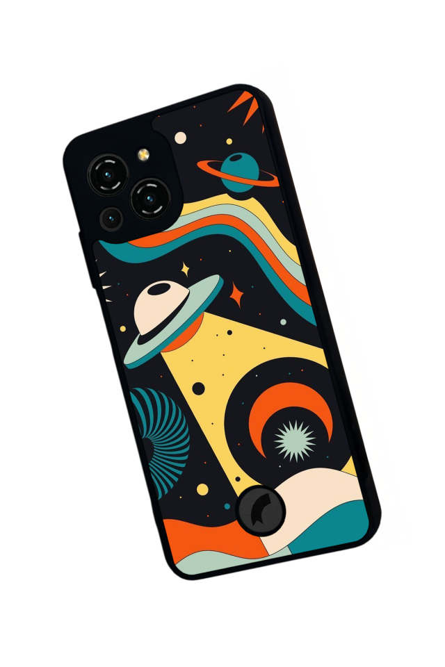 Reeder S23 Pro Max Uyumlu Uzay Tasarımlı Glossy Premium Kılıf