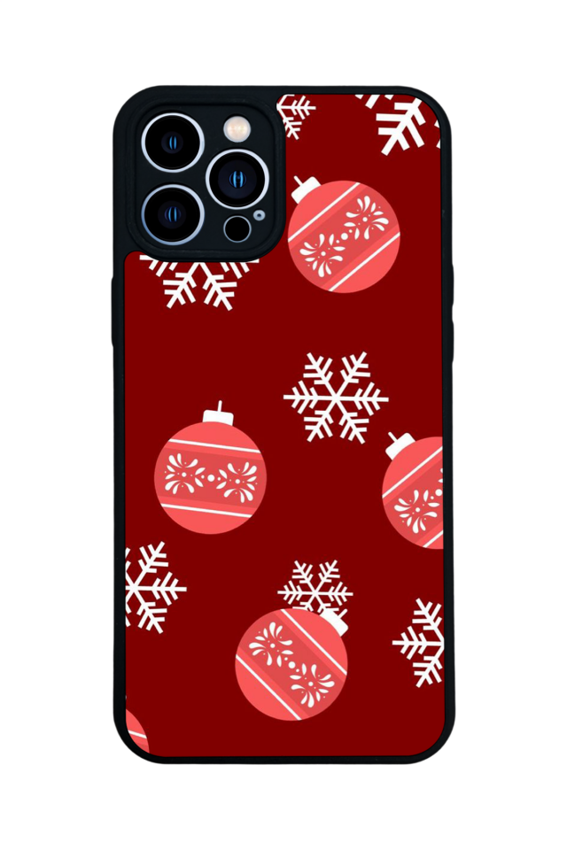 iPhone 13 Pro Max Uyumlu Yilbasi Christmas Tasarımlı Glossy Premium Kılıf