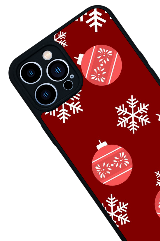 iPhone 13 Pro Max Uyumlu Yilbasi Christmas Tasarımlı Glossy Premium Kılıf