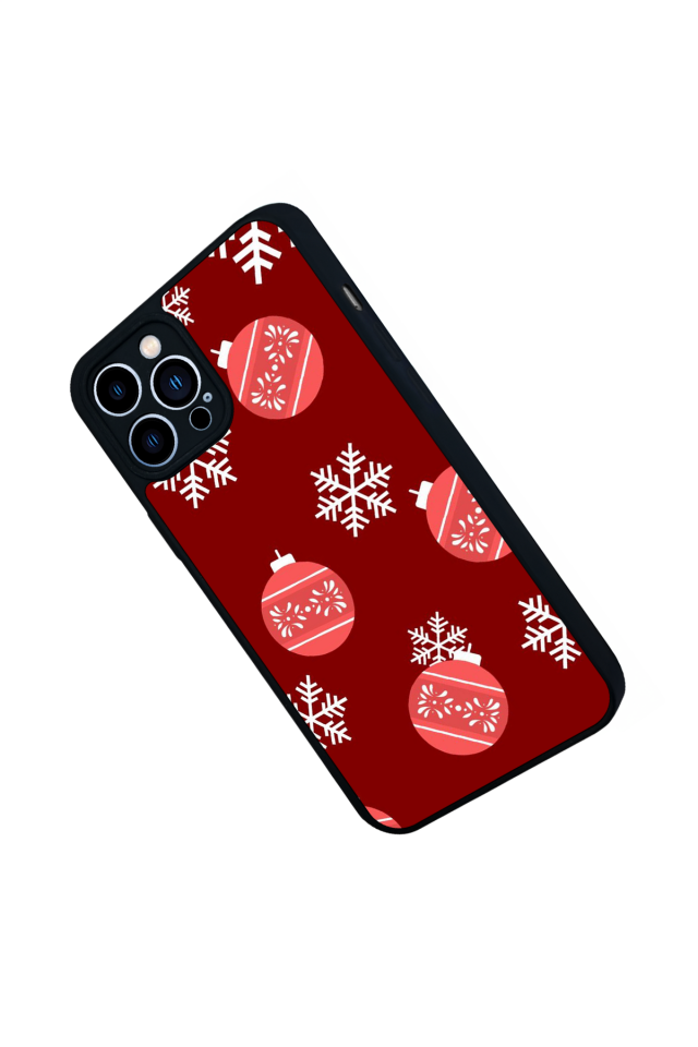 iPhone 13 Pro Max Uyumlu Yilbasi Christmas Tasarımlı Glossy Premium Kılıf