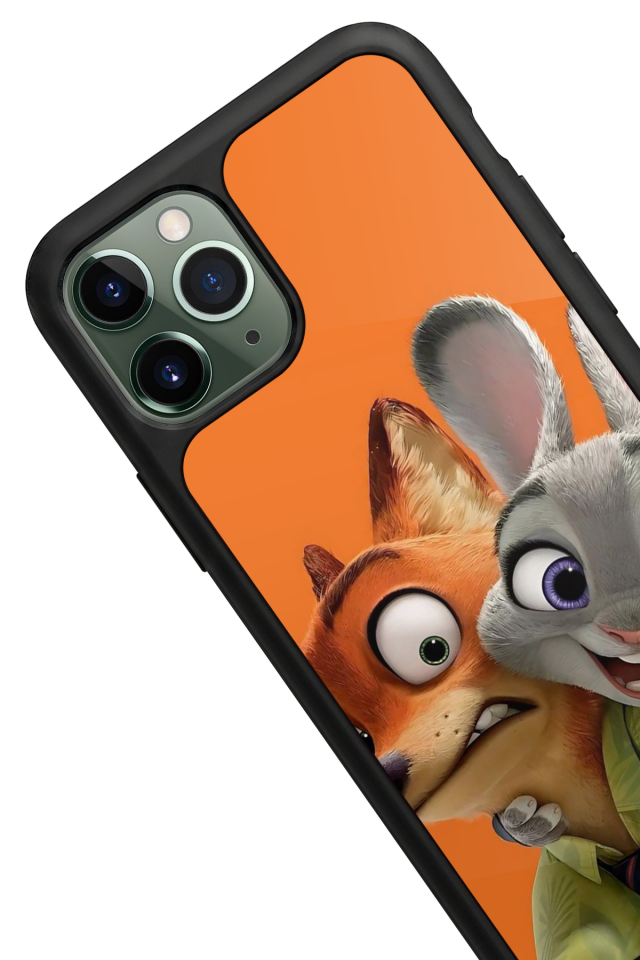 iPhone 11 Pro Max Uyumlu Zootropolis Tasarımlı Glossy Premium Kılıf