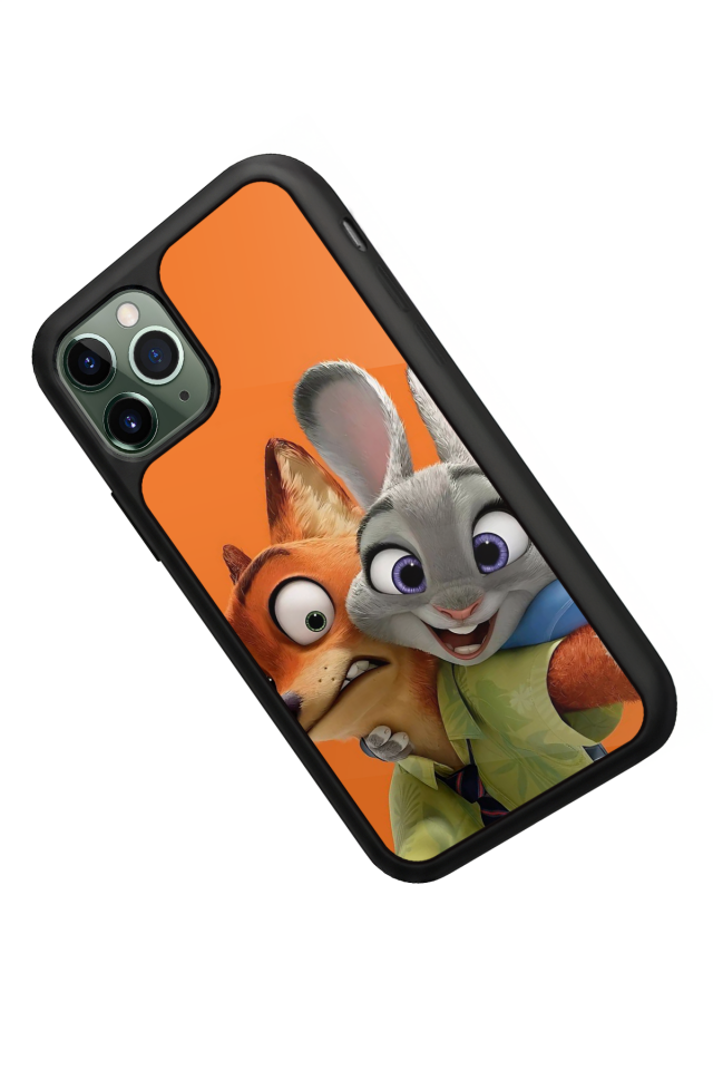 iPhone 11 Pro Max Uyumlu Zootropolis Tasarımlı Glossy Premium Kılıf