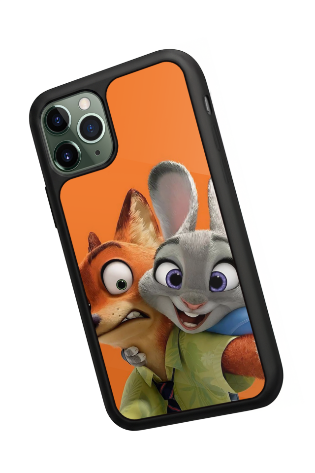 iPhone 11 Pro Max Uyumlu Zootropolis Tasarımlı Glossy Premium Kılıf