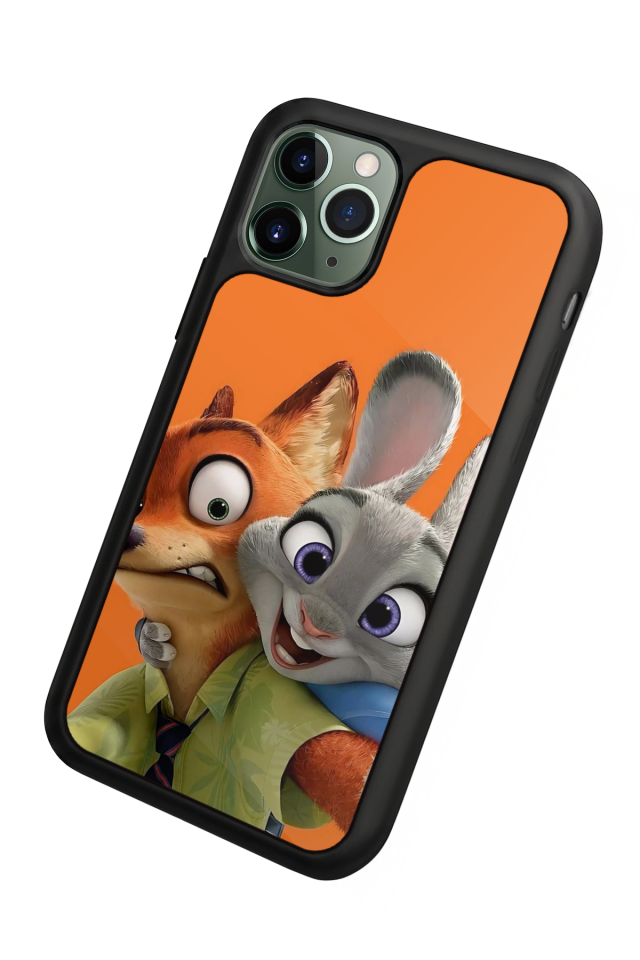 iPhone 11 Pro Max Uyumlu Zootropolis Tasarımlı Glossy Premium Kılıf