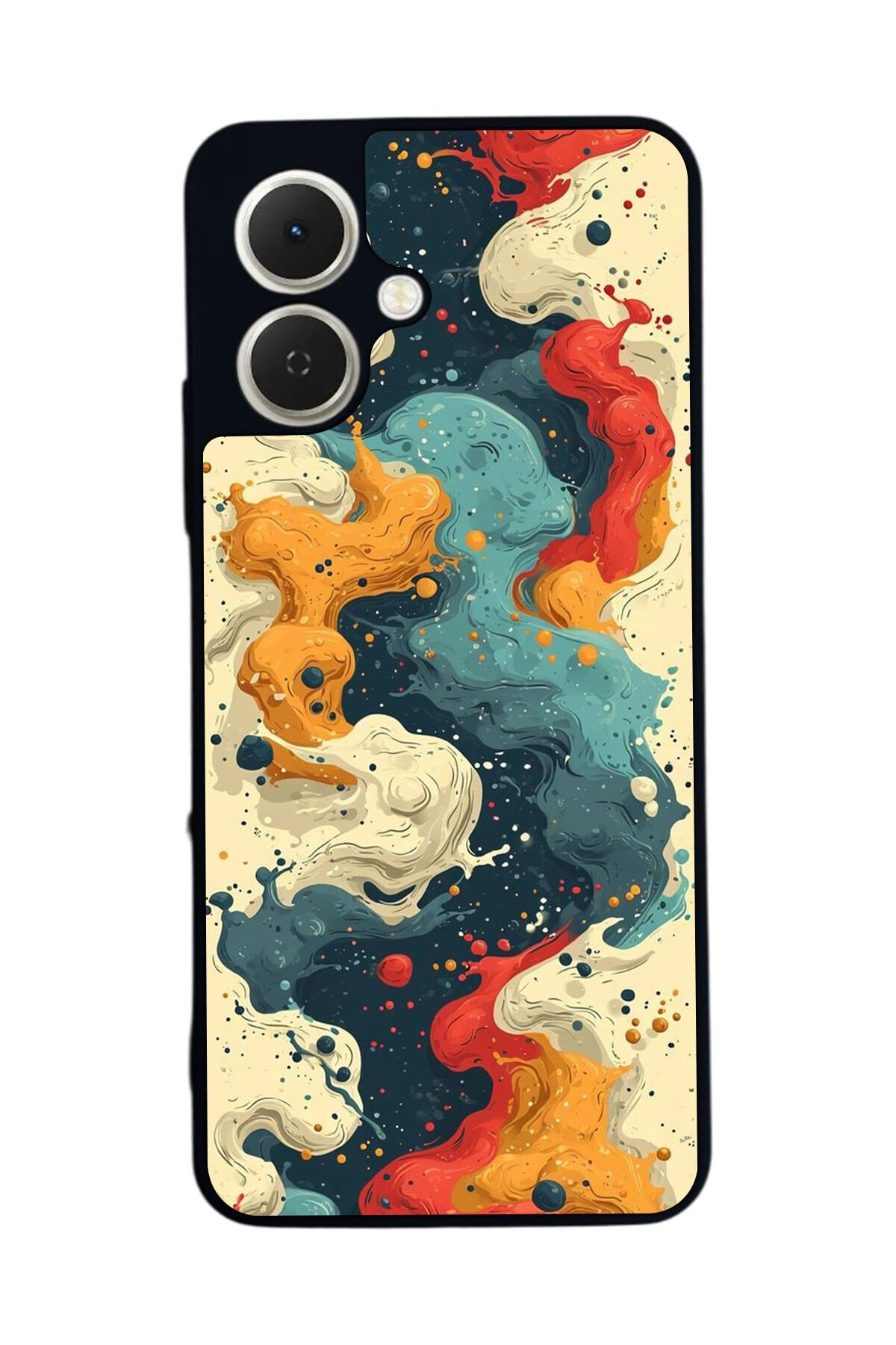 Tecno Spark GO 2 Uyumlu Abstract Tasarımlı Glossy Premium Kılıf