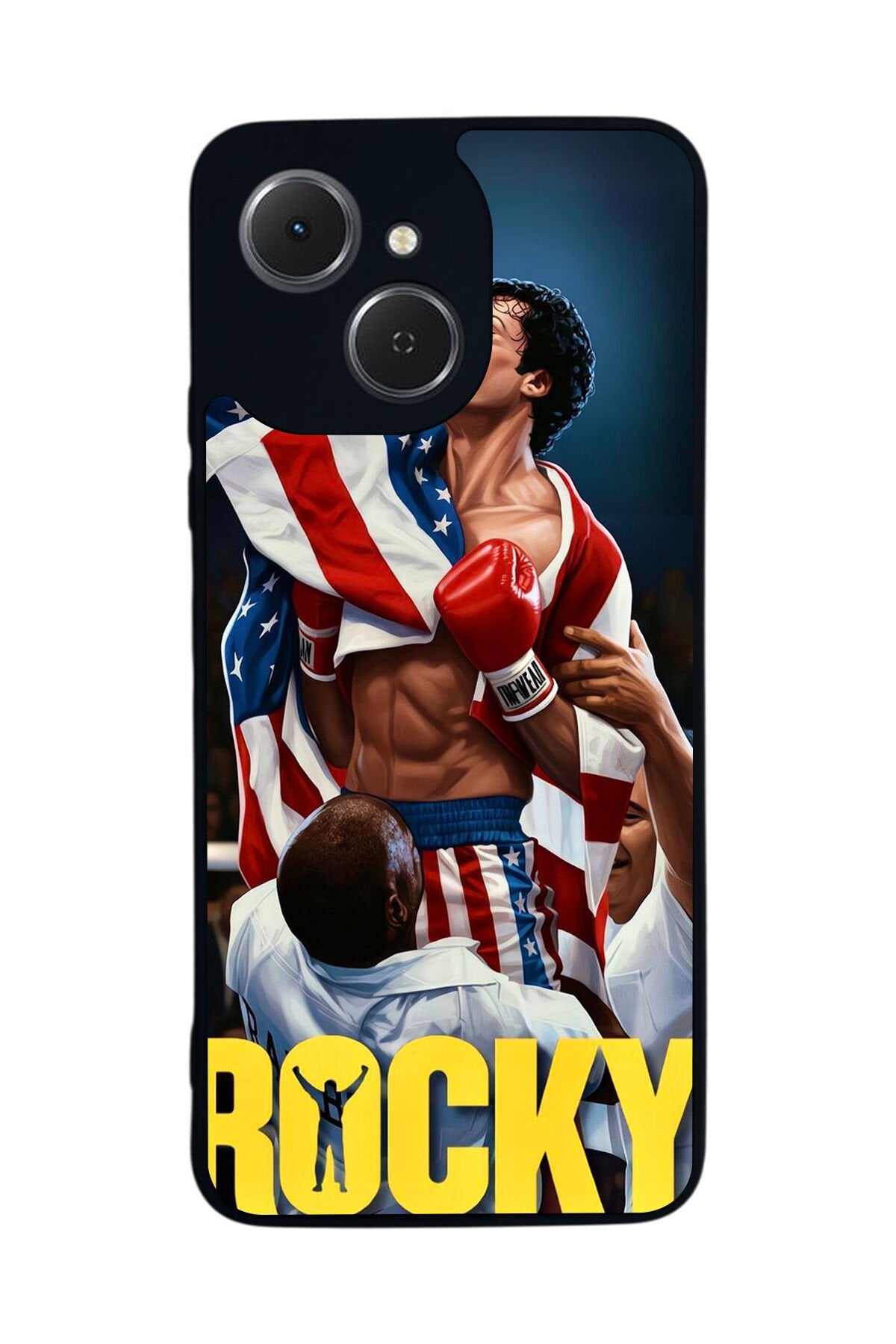 Tecno Spark 40C Uyumlu Rocky Tasarımlı Glossy Premium Kılıf