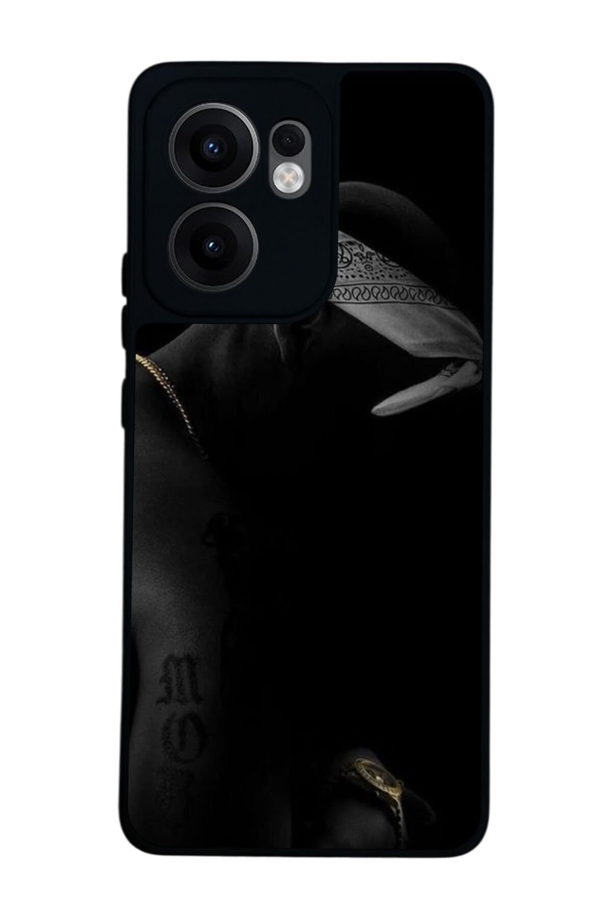 Oppo Reno 13F Uyumlu Tupac Tasarımlı Glossy Premium Kılıf