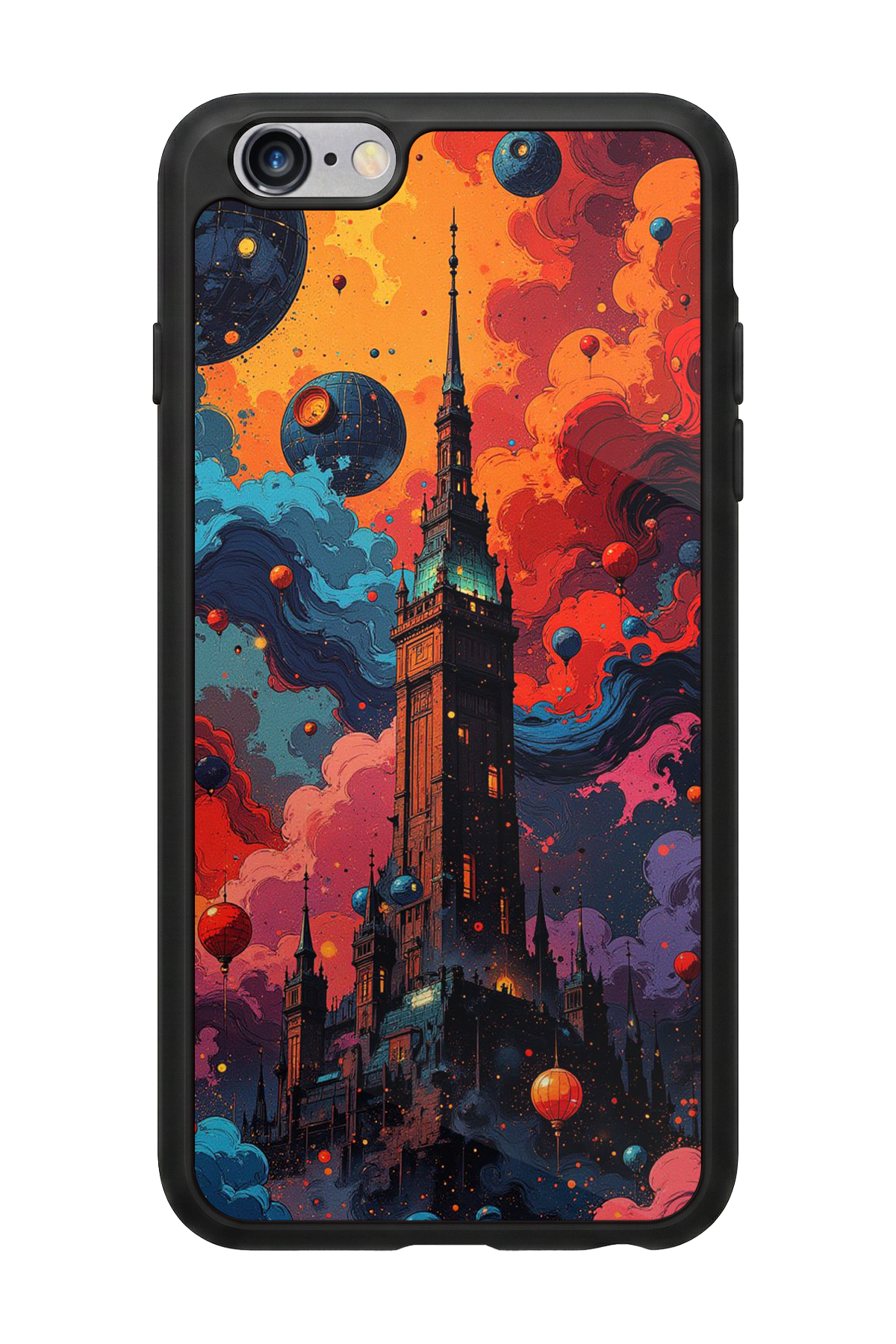 iPhone 6 Plus Uyumlu Abstract Tasarımlı Glossy Premium Kılıf
