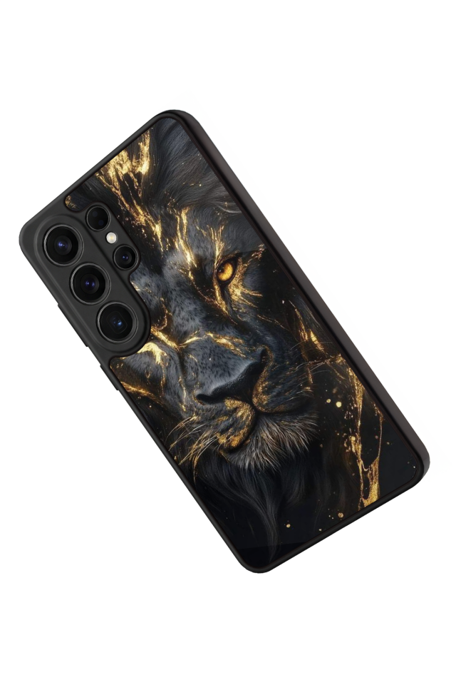 Samsung Galaxy S26 Ultra Uyumlu Aslan Tasarımlı Glossy Premium Kılıf