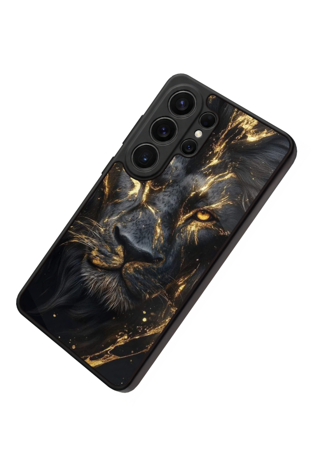 Samsung Galaxy S26 Ultra Uyumlu Aslan Tasarımlı Glossy Premium Kılıf